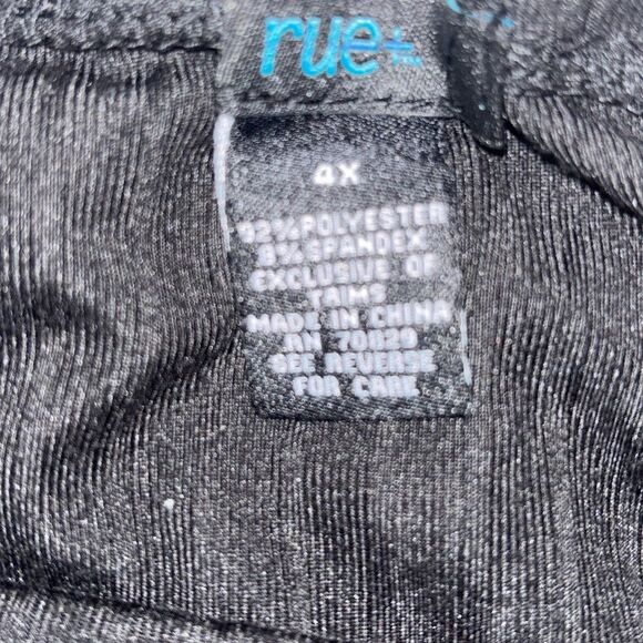 Rue21 Black Ruched Tube Top Size 4X - Picture 2 of 2